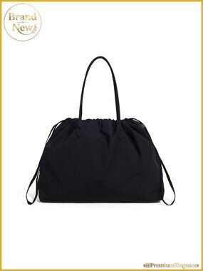 Large Nylon Tote Bag Drawstring Shoulder Work Travel Handbag with Handles